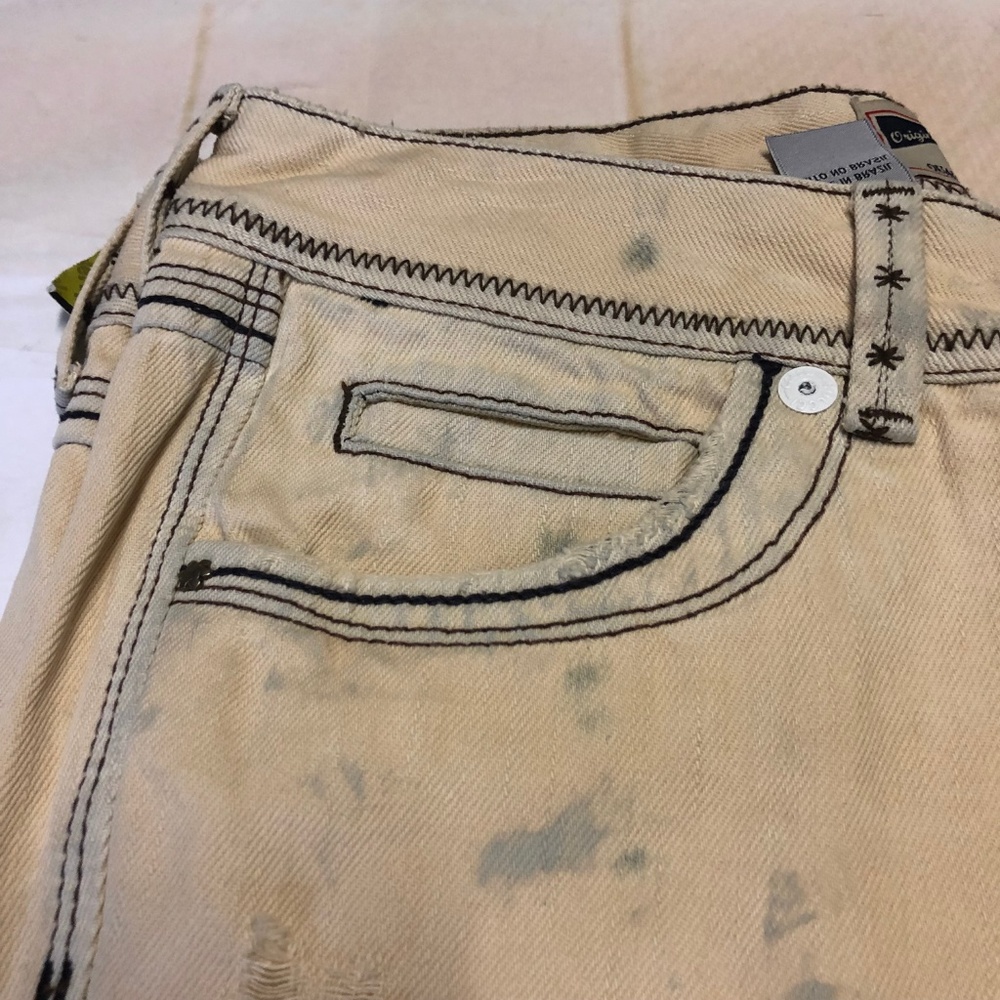 Colcci Women's Jeans Cream Distressed Size 4 - Picture 2 of 8